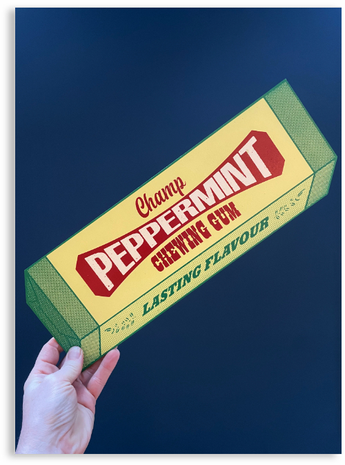 Peppermint gum